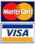 We accept Visa and mastercard Credit Cards